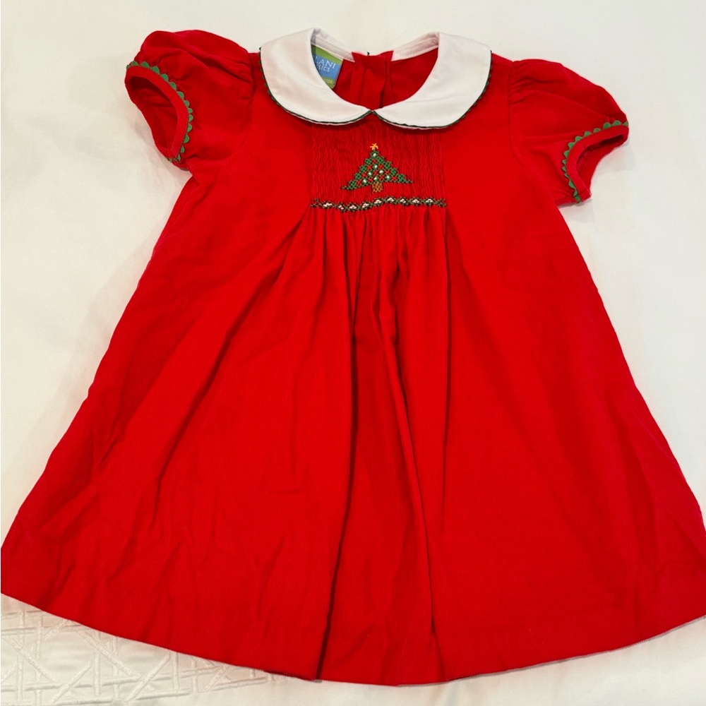 Velani Classics Smocked Christmas Dress